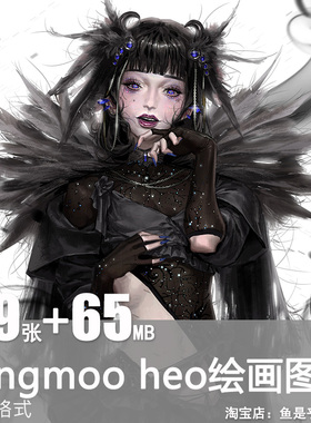 sungmoo heo线稿绘画合集素描黑白线稿大神美术临摹电子图片素材