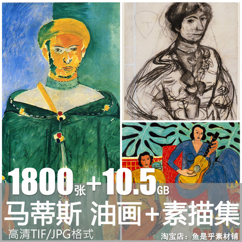 马蒂斯油画绘画野兽派人体风景静物素材临摹画册速写素描电子版图片