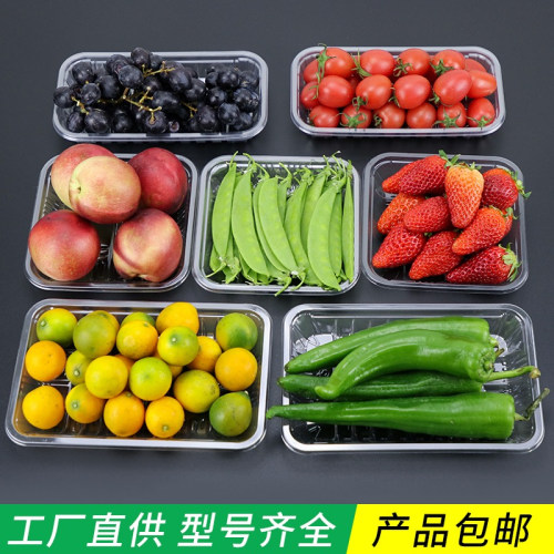 一次性超市生鲜托盘水果蔬菜包装盒1912塑料盒加厚烧烤摆摊