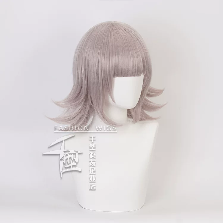 Парик Super Danganronpa Nanami Chiaki, косплей 120 см, синтетический короткий многослойный стиль