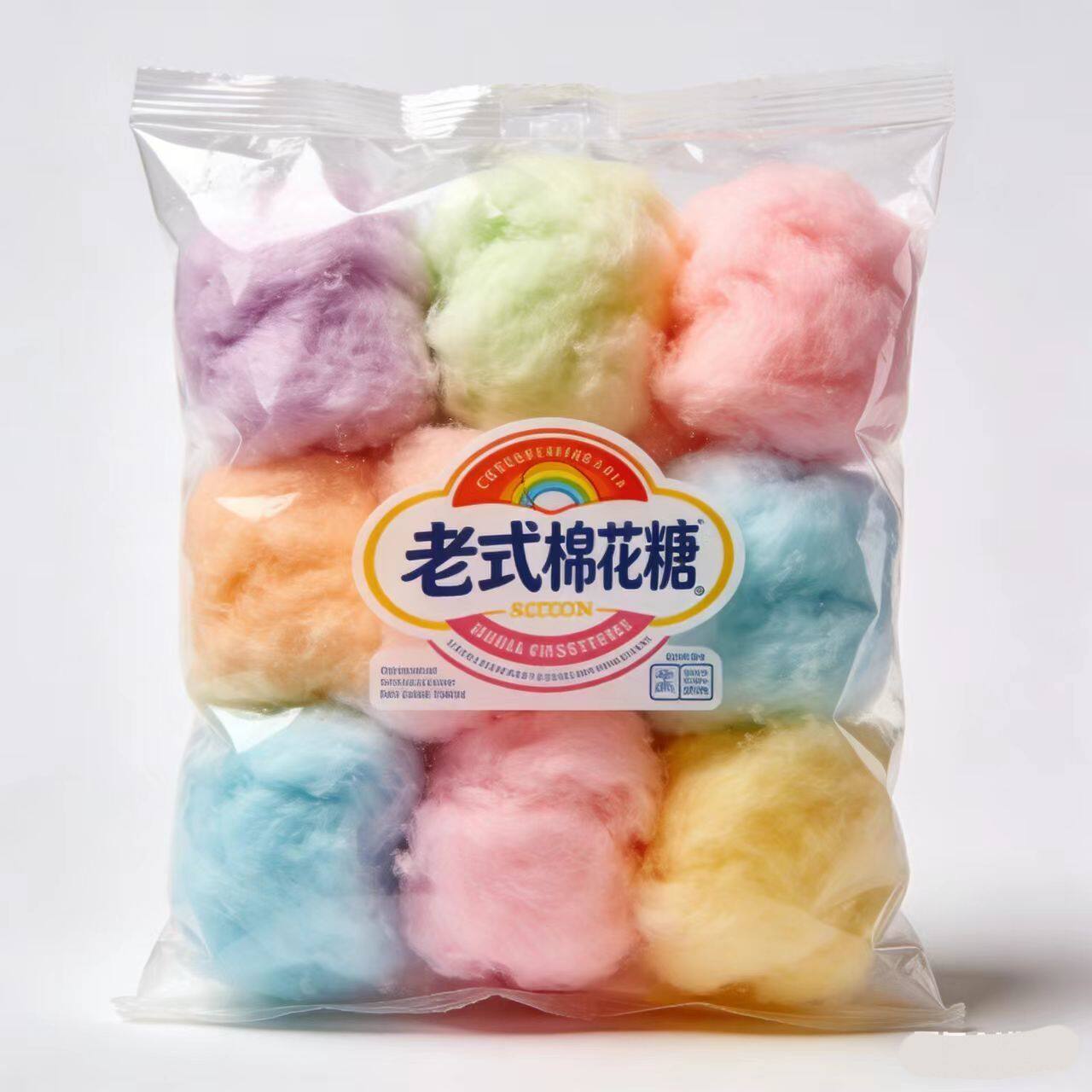 老式手工棉花糖丝状8090儿时传统经典怀旧拉丝棉花糖巨大款棉花糖