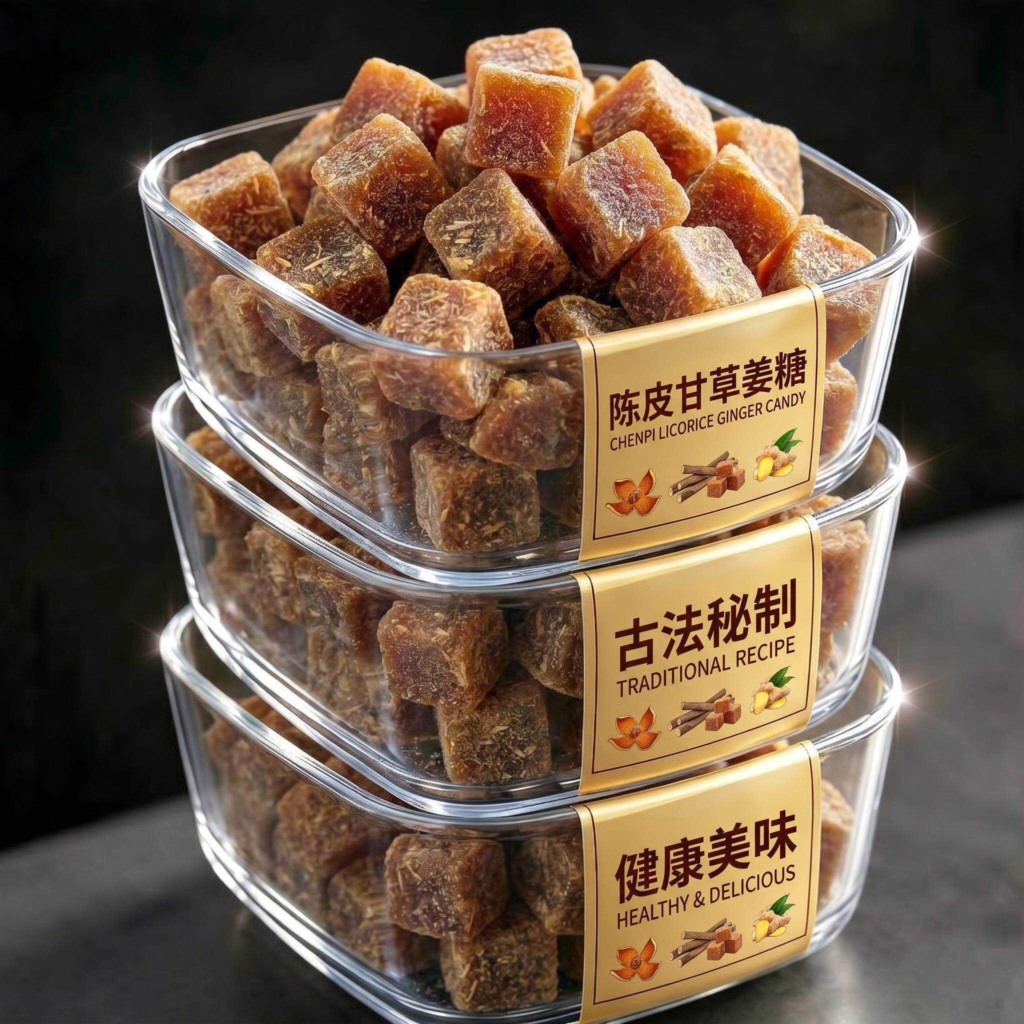 老字号！陈皮甘草姜糖旗舰店正品姜糖手工正宗老姜味潮汕特产
