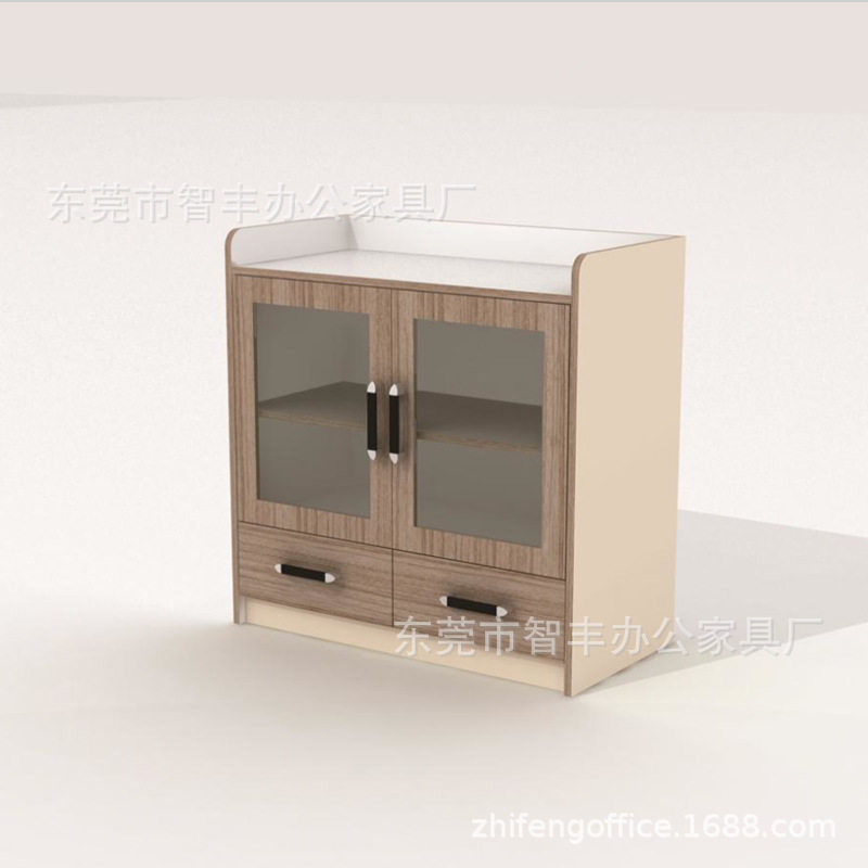 厂家直，销二门三门办公室茶水柜餐边柜饭店板式备餐台储物碗柜子,商业/办公家具,矮柜,淘宝优惠券,粉丝福利购,淘宝优惠卷