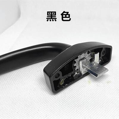 上悬窗执手铝合金门窗配件窗户拉手外开窗两点多点锁半圆传动把手