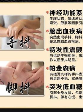 佗止抖片手华脚抖神经抖动中老年RKK人吃饭悬空抖手部抖脚性部发