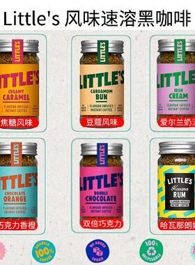 英国利特丝Littles咖啡溶黑蔻咖爱啡朗姆QCR豆焦糖速巧克力尔兰奶