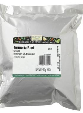 Fron5t4ier OKVCo-op,姜黄根粉，16 盎司（3 克）