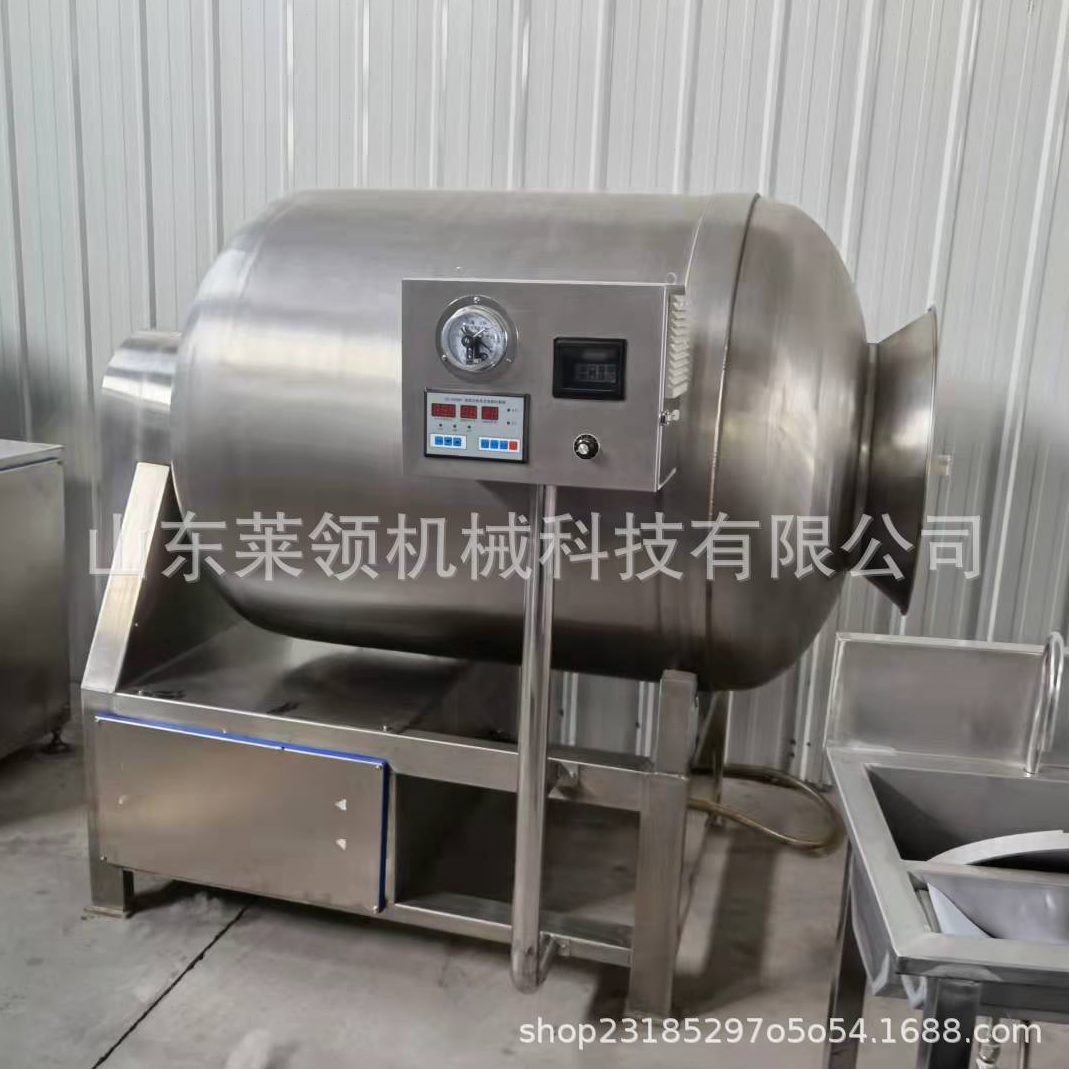全自动肉制品滚揉机 商用鱼肉变频真空滚揉机 不锈钢真空滚揉设备