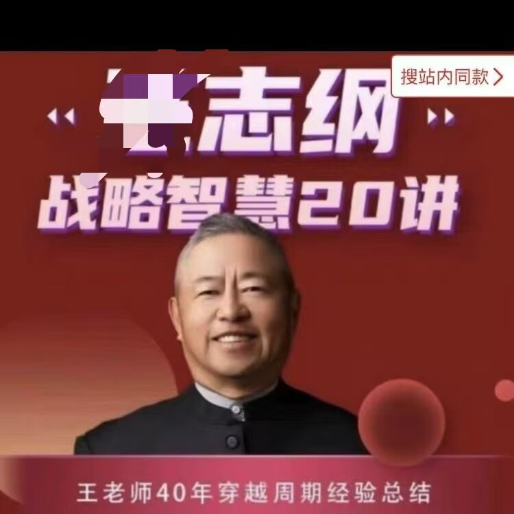高端王局志纲战略智慧20