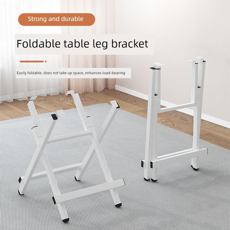 可折叠桌三脚架餐桌支架桌腿支架铁桌三脚架矩形方圆腿简易支架