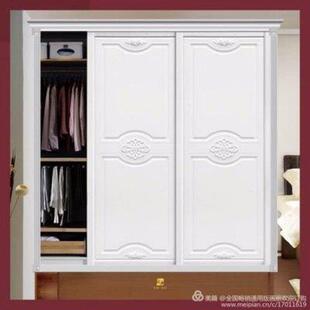 衣柜门推拉门定做定制滑移门现代简约欧式柜门卧室衣橱环保实木门