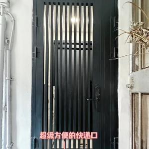 定制铁艺入户防盗门加快递口防蚊老式铁艺门厂家直销