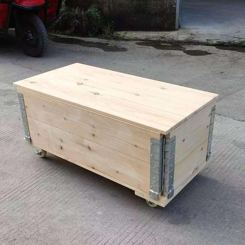 创意户外露营收纳可折叠茶几陈列展示中岛台带轮子实木围挡箱定制