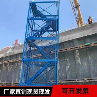 衡水市高墩安全爬梯组合式铝合金梯笼 铁路基坑非绝缘工程梯笼客