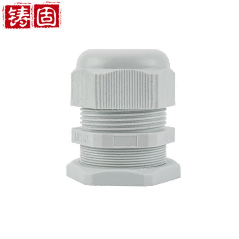 铸固PG尼龙塑料防水接头电线电缆密封固定葛格兰头连接器PG21白色