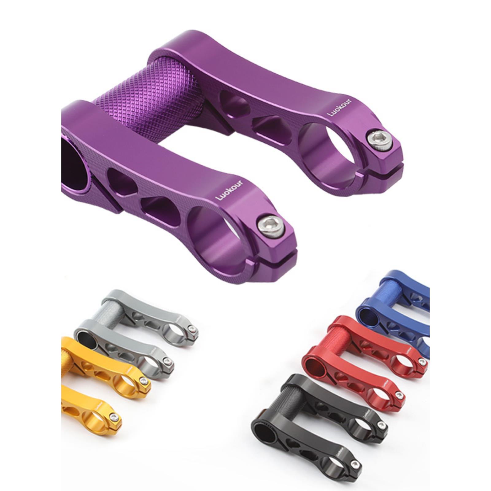 折叠车双把立 25.4双把立SP8铝折叠车快拆头管加长头管L68