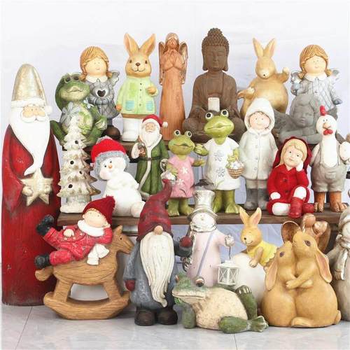 孤品雕塑老货微家居装创意饰品布置松鼠公仔庭院花园景观动物摆件