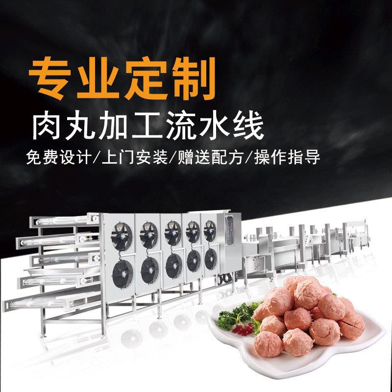 大型肉丸子成套设备厂家定制 肉丸全套设备整体方案设计定制产品