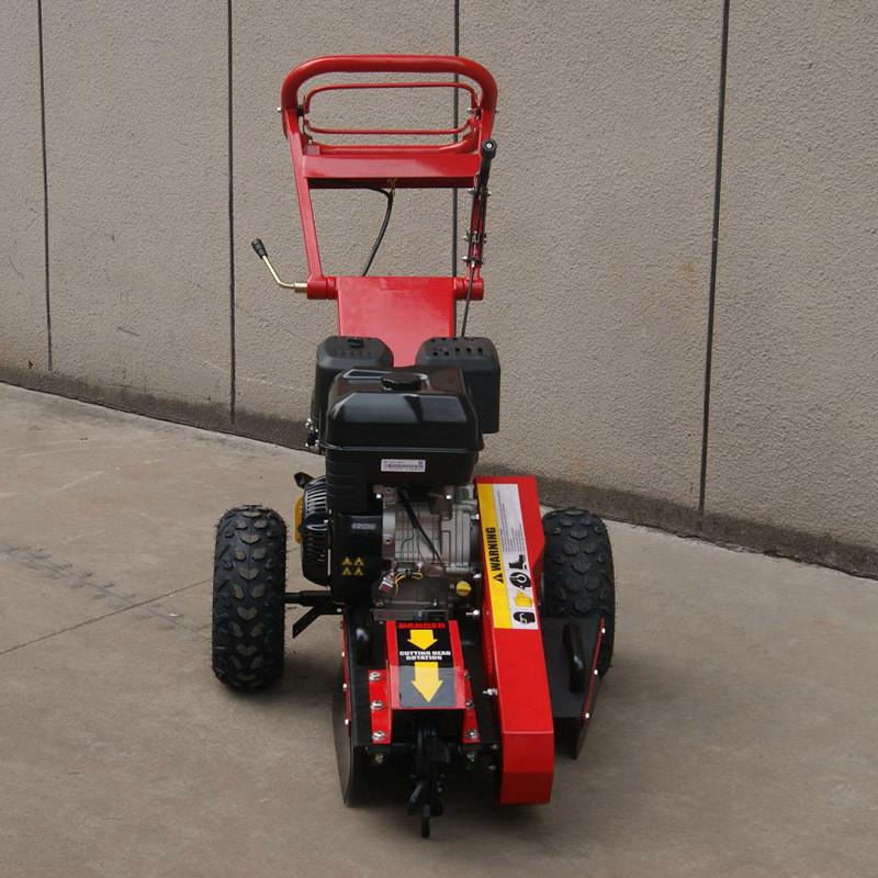 手推式树桩研磨机 小型汽油树墩粉碎机 树根清理打碎机