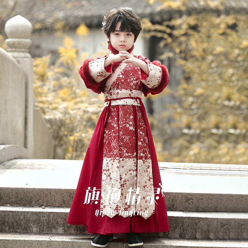 拜年服男童汉服冬装儿童马面裙古装国风少爷国学服小男孩唐装冬季,童装/婴儿装/亲子装,唐装,淘宝优惠券,粉丝福利购,淘宝优惠卷