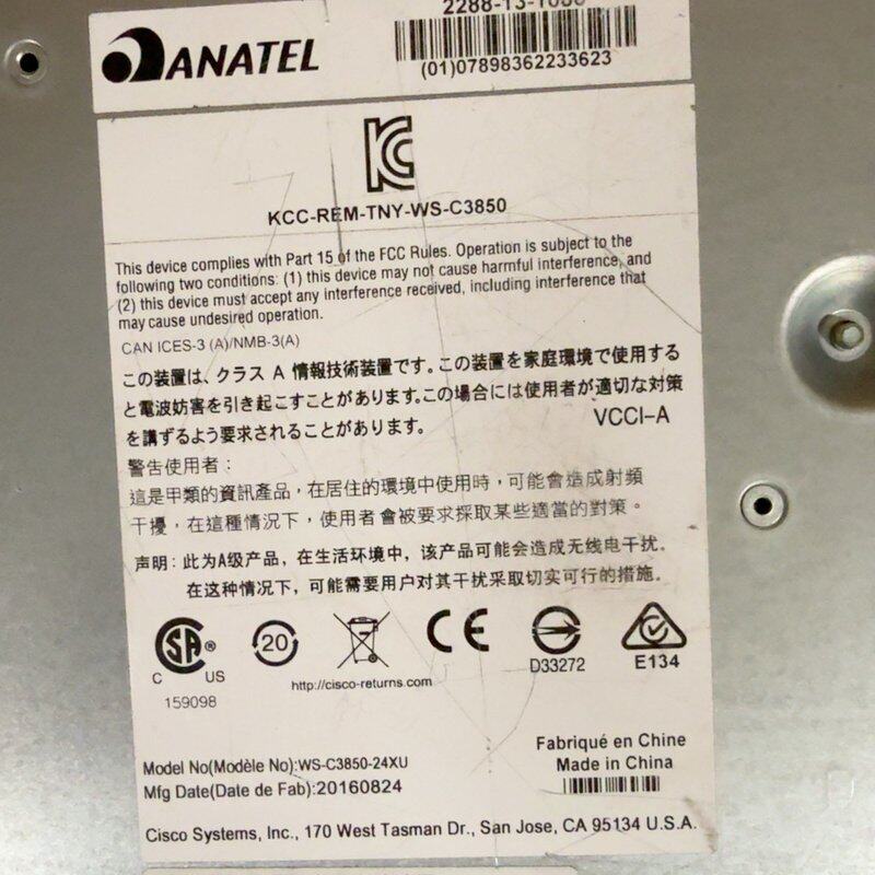 议价Cisco交换机WS-C3850-24XUWS-C3850-24T-SWS-C3850-48T-S