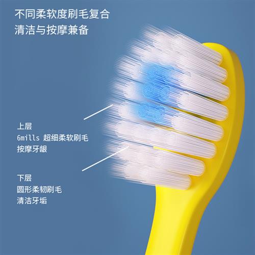 啵乐乐0婴儿1-岁半儿童牙刷软毛2婴幼儿3宝宝5-6岁以上4小孩