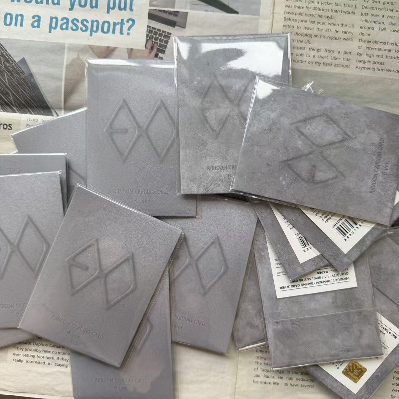 EXO正规八快闪随机卡现货 E文化创意明信片