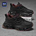 海澜之家老爹鞋新款冬季减震软底跑步运动鞋加绒棉鞋休闲耐磨男鞋