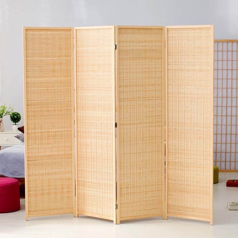 屏风隔断折屏玄关客厅酒店现代简约卧室办公木质竹编实木折叠聚财