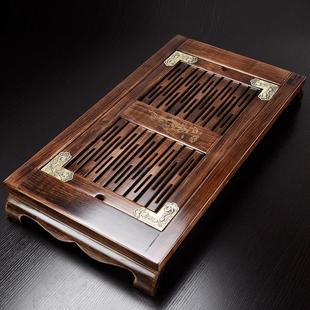 迟沐实木茶盘家用功夫茶具茶台茶海茶托迷你小号茶座简约储水托盘