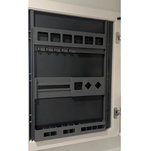 浴室柜镜柜门后美妆架收纳置物架镜柜门后收纳架壁挂分体免打孔