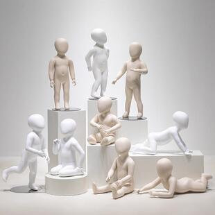 婴儿模特道具儿童服装人偶童装店男女小孩展示架全身幼儿宝宝模型