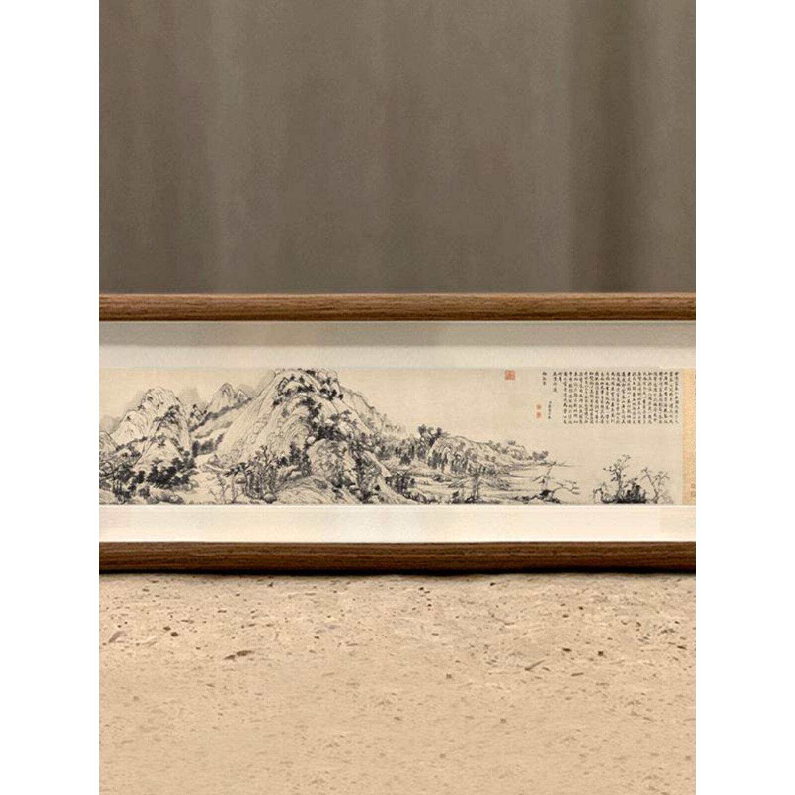 富春山居图画字画摆台画挂画办公室装饰国画横幅山水画禅意礼物