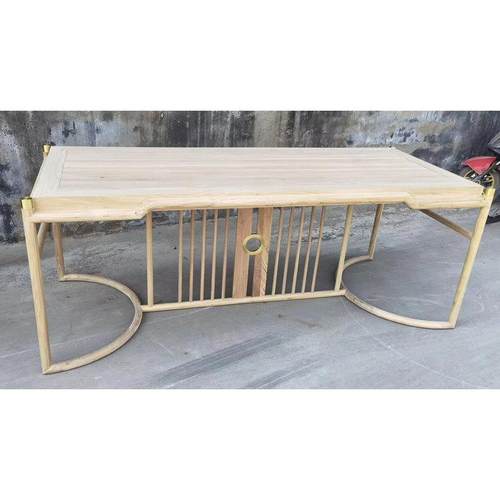 新中式全实木茶桌椅组合白胚坯家用阳台茶台整装北榆木泡茶桌白茬