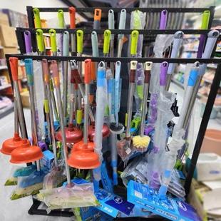 门口超市拖把展示架百货悬挂展示柜陈列扫把展架货架子卖支架挂架
