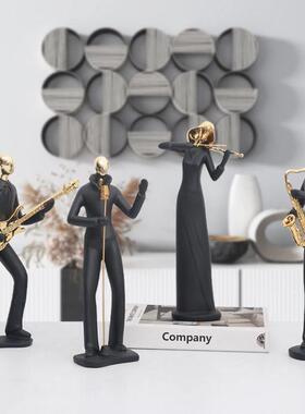 创意运动功夫足球选手人物树脂摆饰客厅酒柜桌面家居装饰工艺礼品