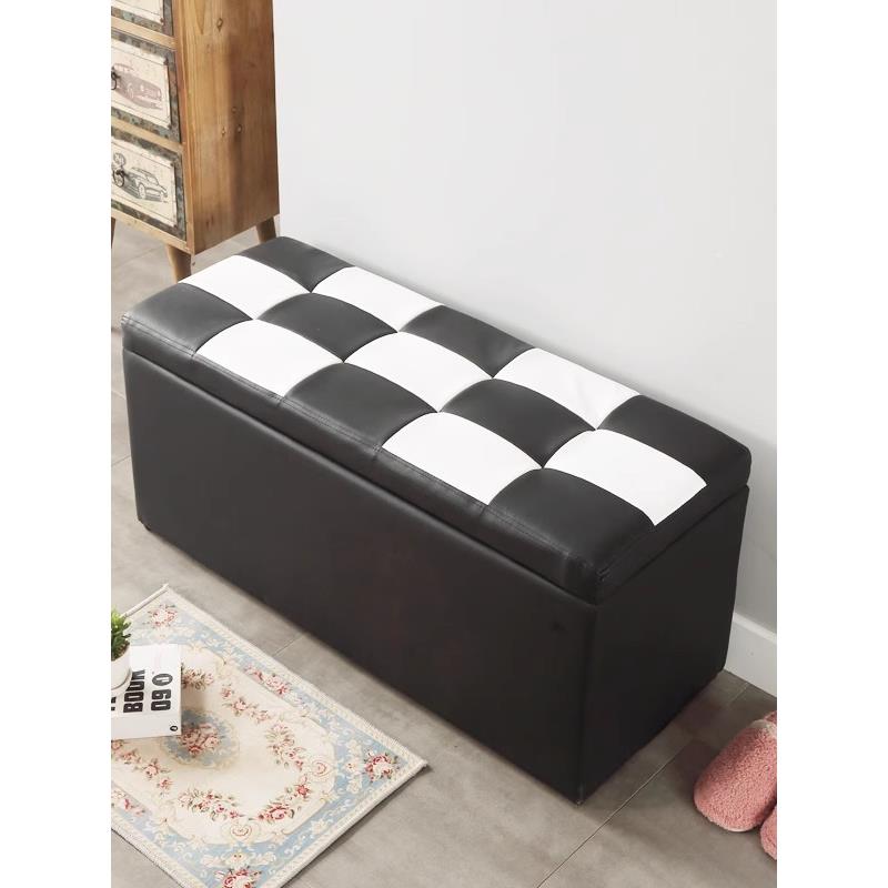 储物凳子收纳箱可坐试衣间穿换鞋凳服装店铺沙发凳长条休息等候椅