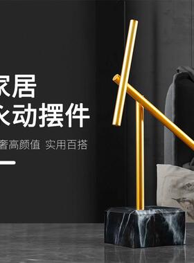 创意桌面摆件永动机钢铁侠办公室科技感反重力自转动混沌摆装饰品