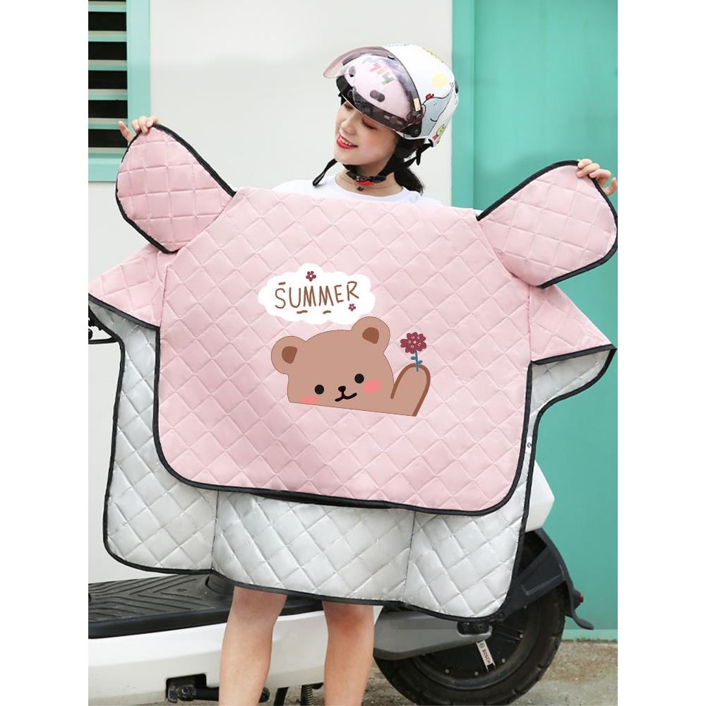 雨衣挡风被一体电动车电动车挡风被夏季防晒罩薄款电瓶防风防水电