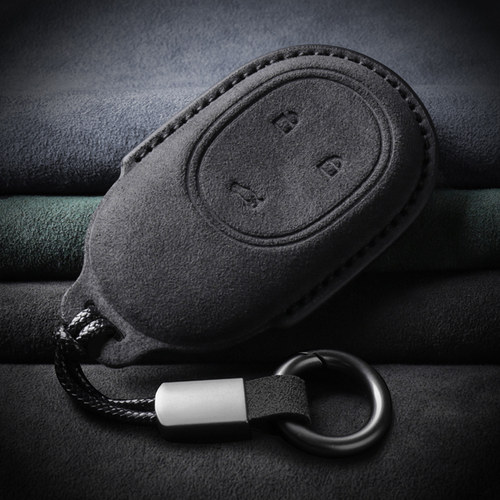 适用新款蔚来钥匙套意大利翻毛皮