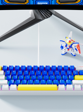 逸祺K61 青轴机械键盘全键无冲61键红轴有线迷你便携键盘电竞外设