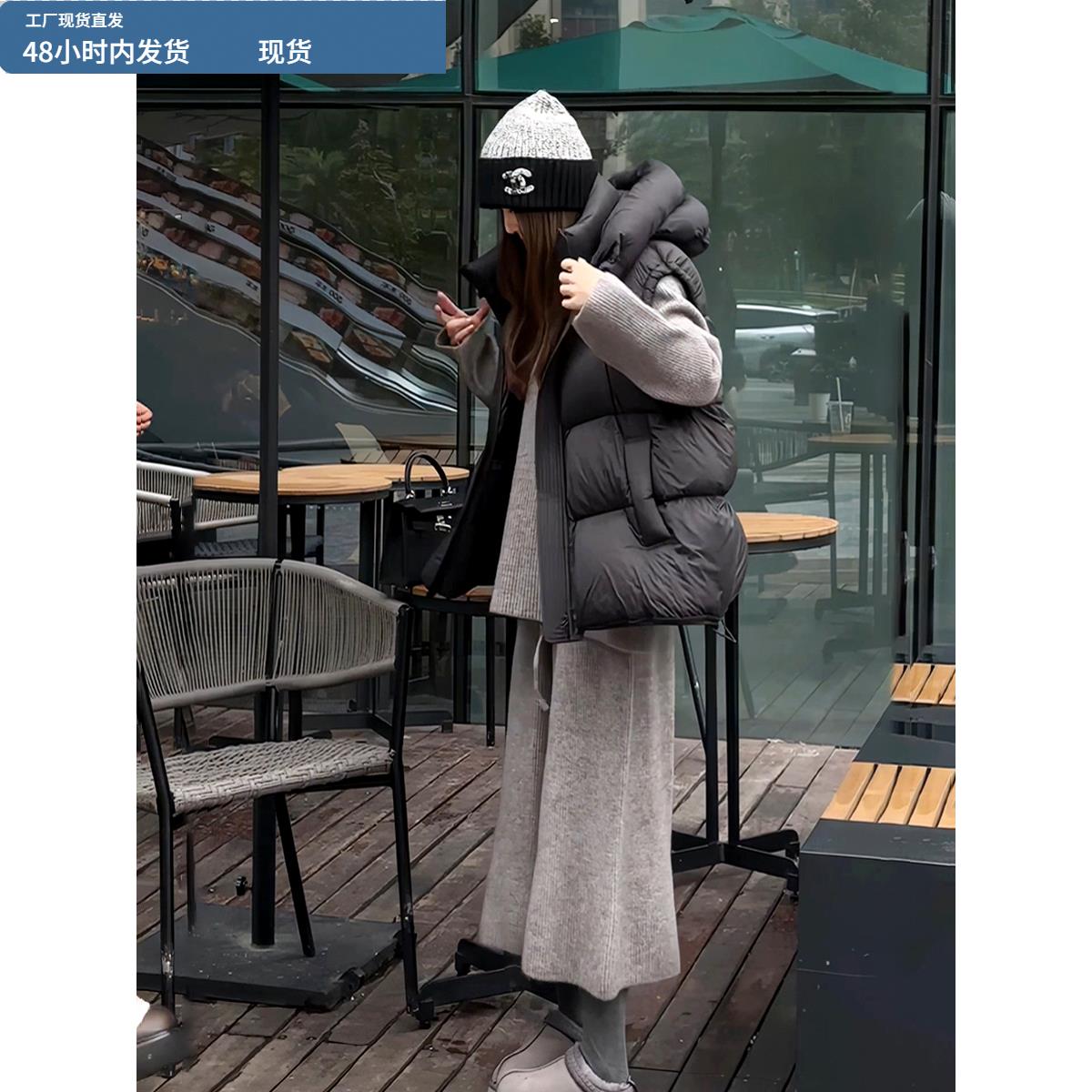 独特漂亮羽绒马甲背心女2025新款秋冬高级感坎肩外穿保暖泡芙马夹