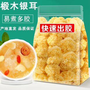 椴木小银耳干货出胶白木耳非净重小朵百合莲子羹毛重雪耳