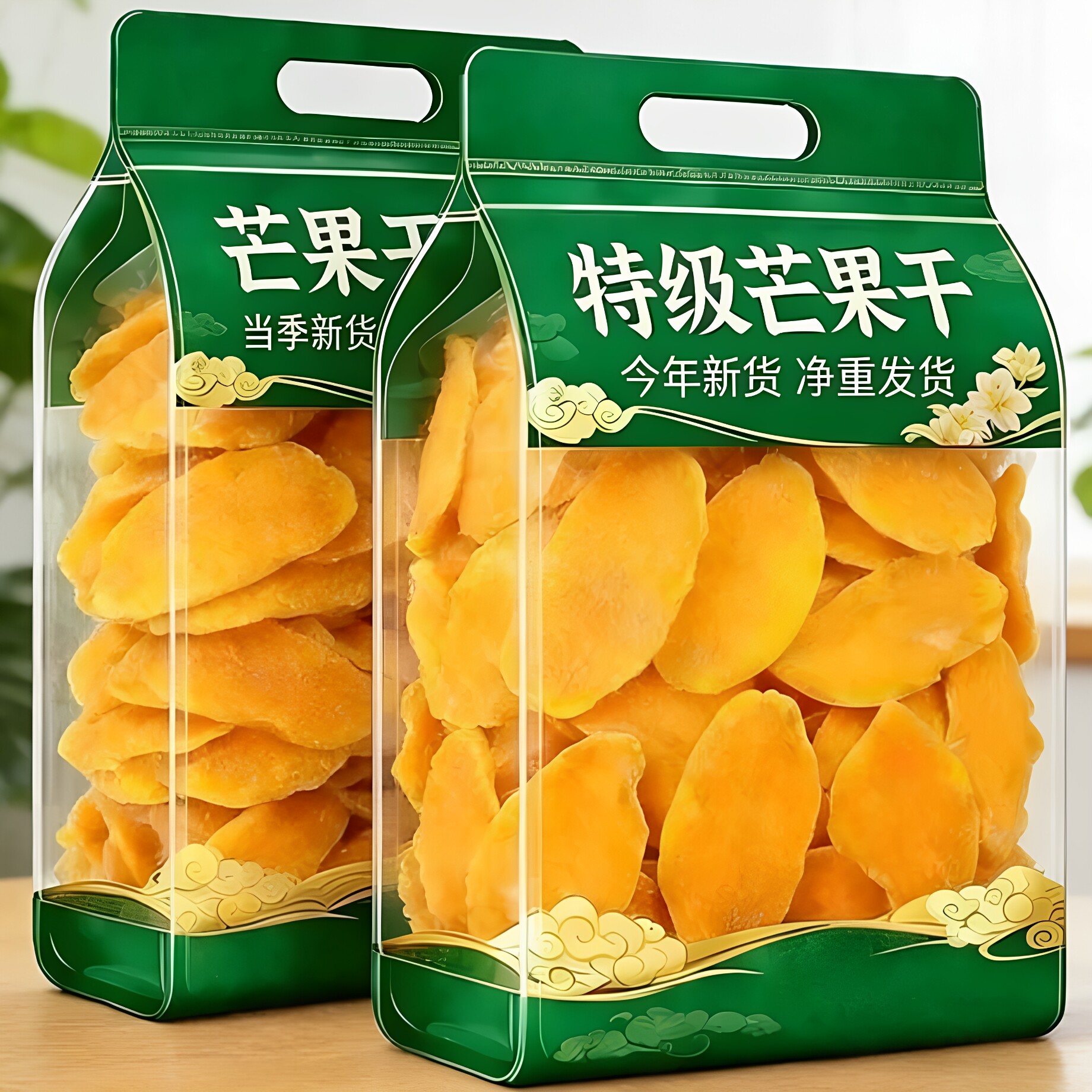 芒果干新鲜水果干大片厚切袋装果脯果干蜜饯零食休闲解馋小吃食品