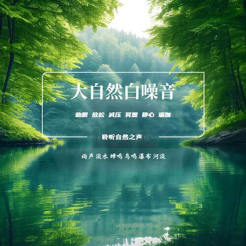 大自然白噪音纯音乐雨声河流鸟鸣蝉鸣助眠放松冥想优盘内存卡
