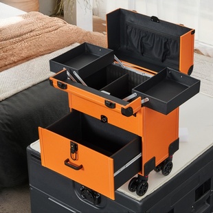 大容量多功能纹绣美睫沐足采耳足疗技师上钟美容拉杆收纳工具箱子