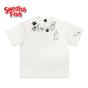 T恤 街头嘻哈rap街头设计感原创无性别短袖 interesting灵魂 美式