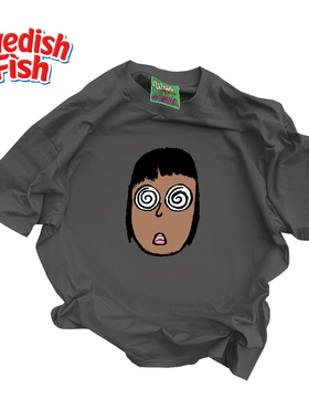 铁灰色！街头奢潮穿搭美式阿美咔叽oversize宽松百搭重磅短袖T恤