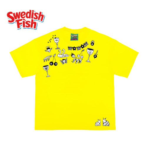 240g重磅柠檬黄色短袖T恤！原创嘻哈rap亮色美式无性别设计感街头