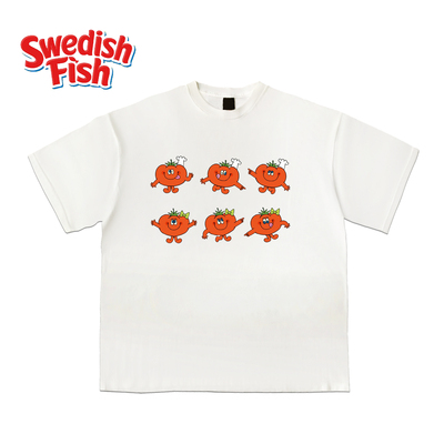 阿美咔叽oversize无性别小众千禧风嘻哈纯棉原创街头重磅短袖T恤